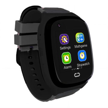 GJX Smart Watch for Kids,Speedtalk Sim Kids Smart Watch,Voice Message Watches for Kids,Black,4G