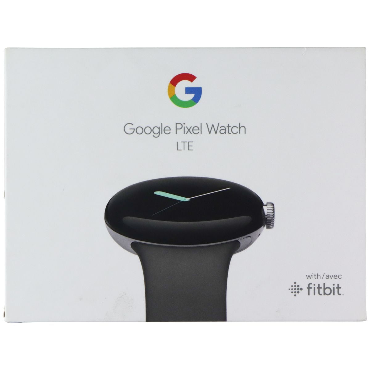 Google Pixel Watch (1st Gen) GWT9R (LTE + Wi-Fi) Silver Case/Charcoal Band 41mm - Image 2