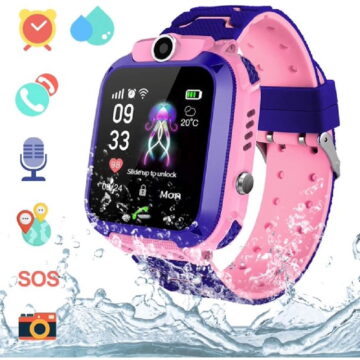 HAOAN Kids Smartwatch Waterproof AGPS Tracker Anti-Lost Smart Watch Phone for Children 3-12 Girls Boys SOS Call Remote Camera Two Way Call Touch Screen Games Christmas Birthday