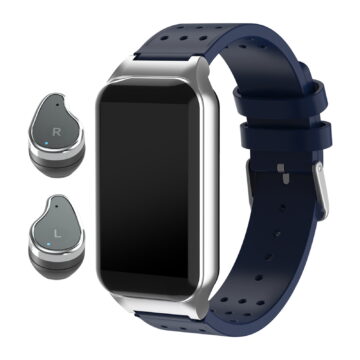 Headphones Smart Watch with Earphones for Women and Men Activity Fitness Watch Combo Bluetooth Earbuds Can Receive Call Messages Calorie Counter for Men Women Kid Noise Cancelling Headphones