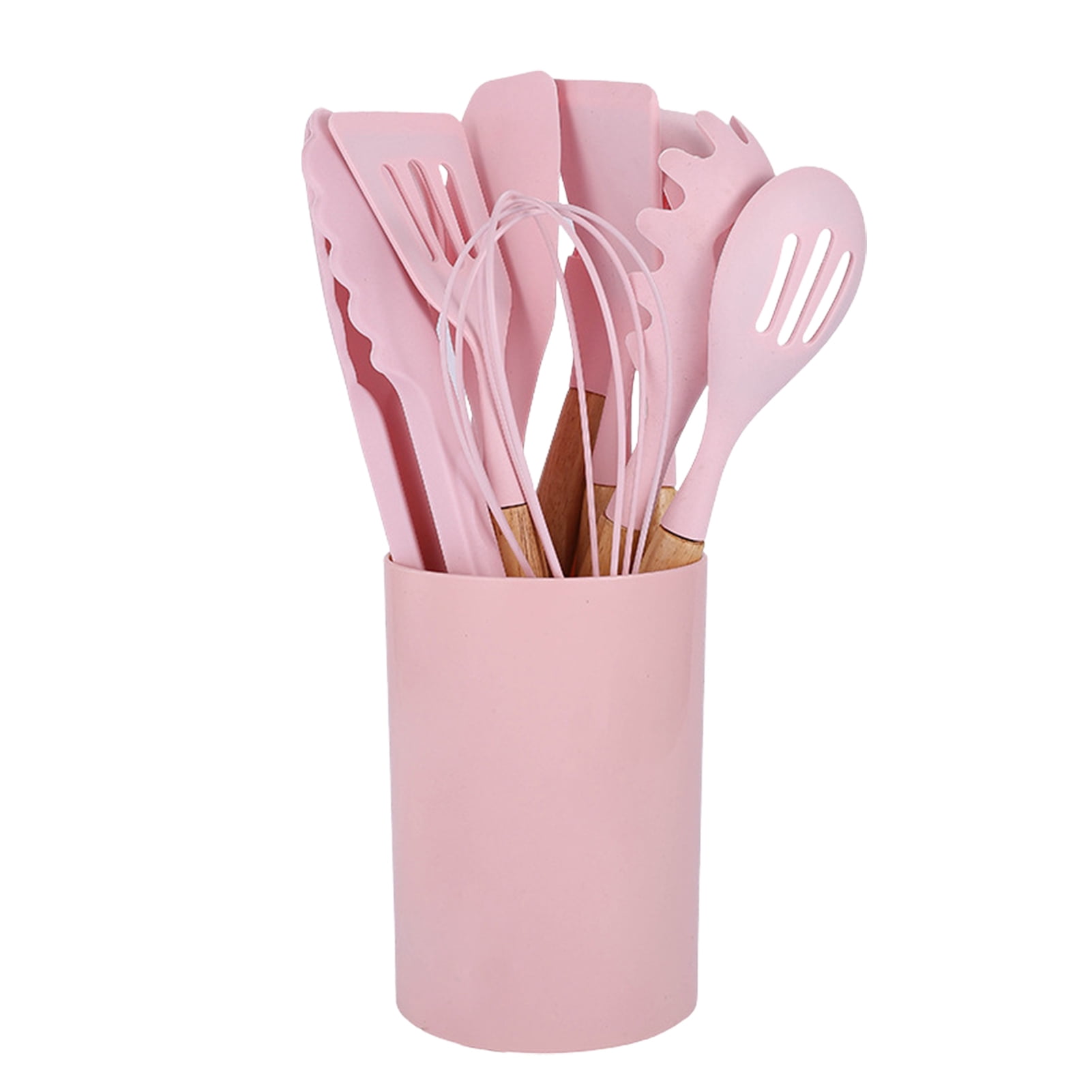 Homelife Silicone Kitchen Utensils Set with Wooden Handle Heat-Resistant Cooking Tools Non-Stick Safe Kitchenware Set for Home Restaurant - Image 3