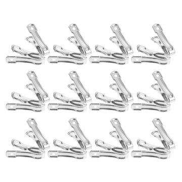 ifundom Stainless Steel Clothes Clips with Smooth Edges for Outdoor Use, 40 Pieces Laundry Pegs