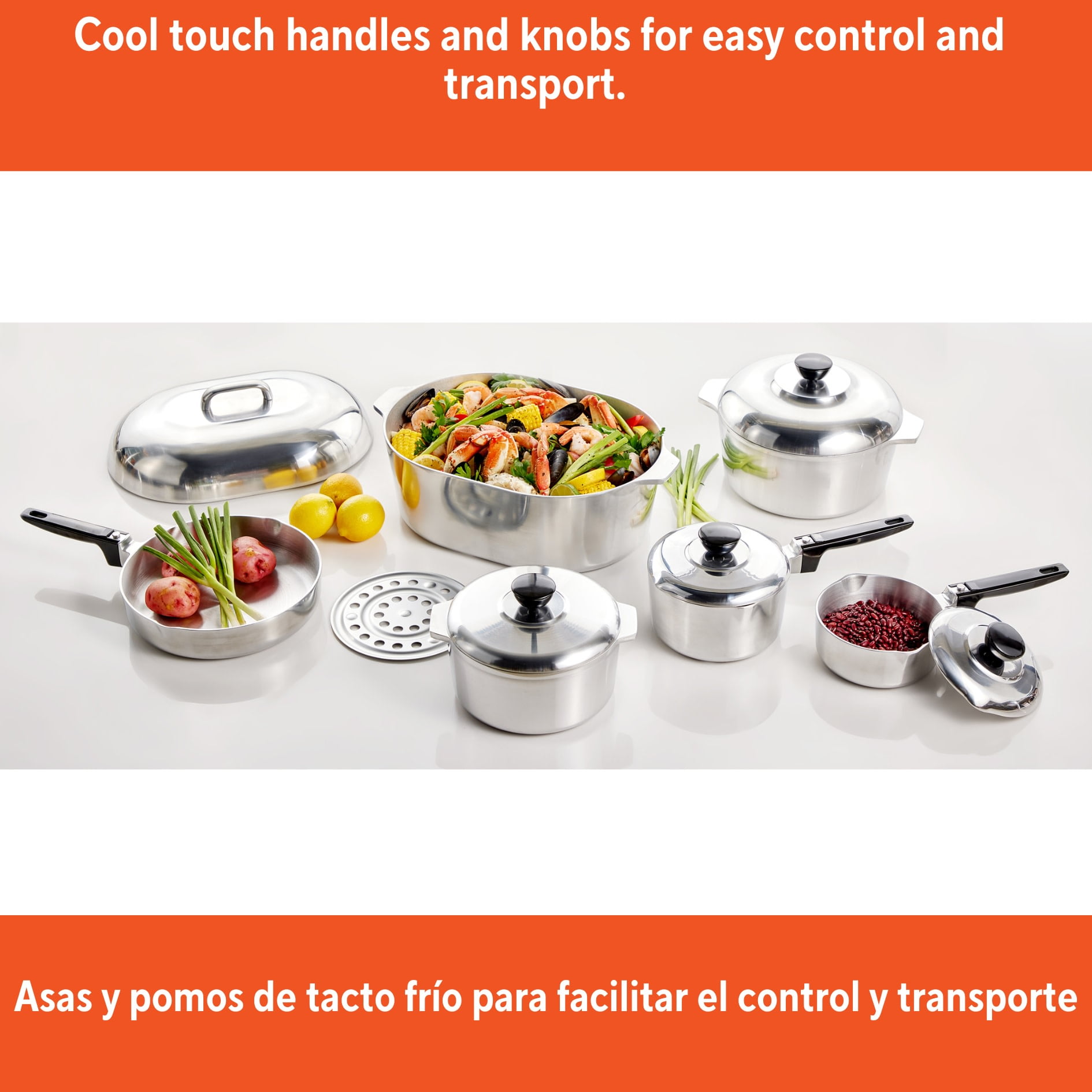 IMUSA 13pc H. Cajun Cast Aluminum Cookware Set - Image 3