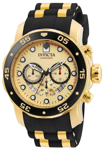 Invicta Women's Pro Diver Gold Dial Watch - 17566