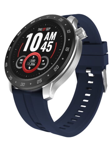 iTech Bold 3 Unisex Adult Smart Watch, Navy, Silicone Strap