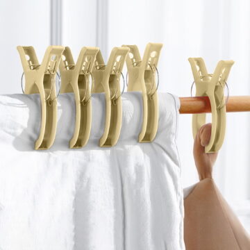 JingChun Beach Towel Clips Chair Large Clips Towel Holder,Plastic Clothes Pegs Hanging Clip Clamps,Beach Clips, Towel Clips for Beach Chair, Blanket
