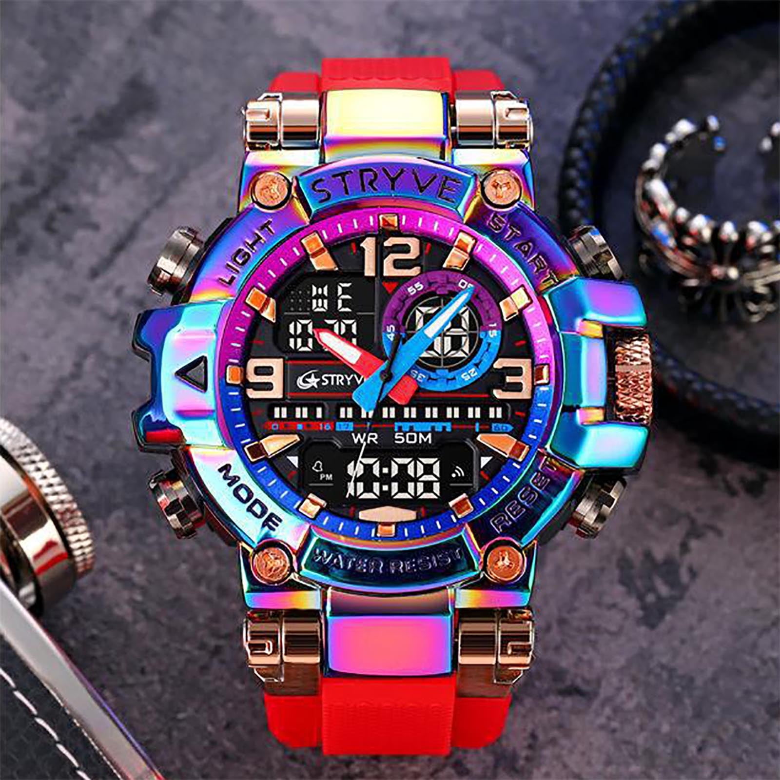 Jubipavy Sports Luminous Electronic Watch Multi-function Cool Watch - Image 3
