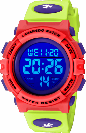 Kids Digital Sports Watch for Age 4-15 Waterproof Watches with Alarm Stopwatch Wrist Watches for Boys Girls Birthday Chriatmas Gift for Kids