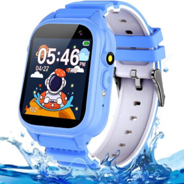Kids Waterproof Smart Watch for 3-12 Year Old Boys Girls Learning Toys with 26 Puzzle Game 1.44'' HD Touchscreen Camera Video Music Audible Story Pedometer Alarm Watch for Christmas Learning Toy Gift