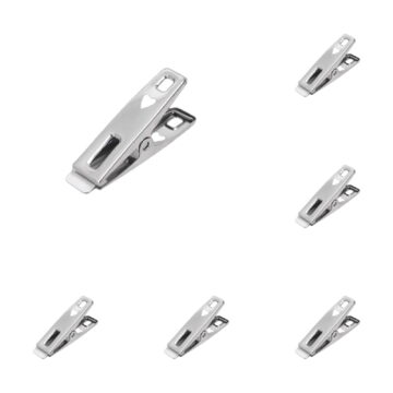 Kitchen Towel Clips Stainless Steel Blanket Clips 10Pcs Heavy Duty Clothes Pins Pegs Towel Holders Strong Grip Laundry Clips for Bathroom Kitchen Pool Chair 1.97x0.78x0.78in