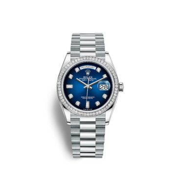 Rolex Day-Date, 36mm, Platinum and Diamonds, Ref# 128396tbr-0008 1:1