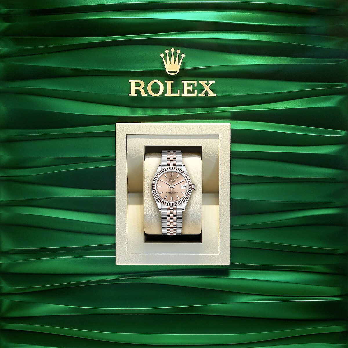Rolex Datejust 31, Oystersteel and 18k Everose Gold, Ref#278271-0010 1:1 - Image 5