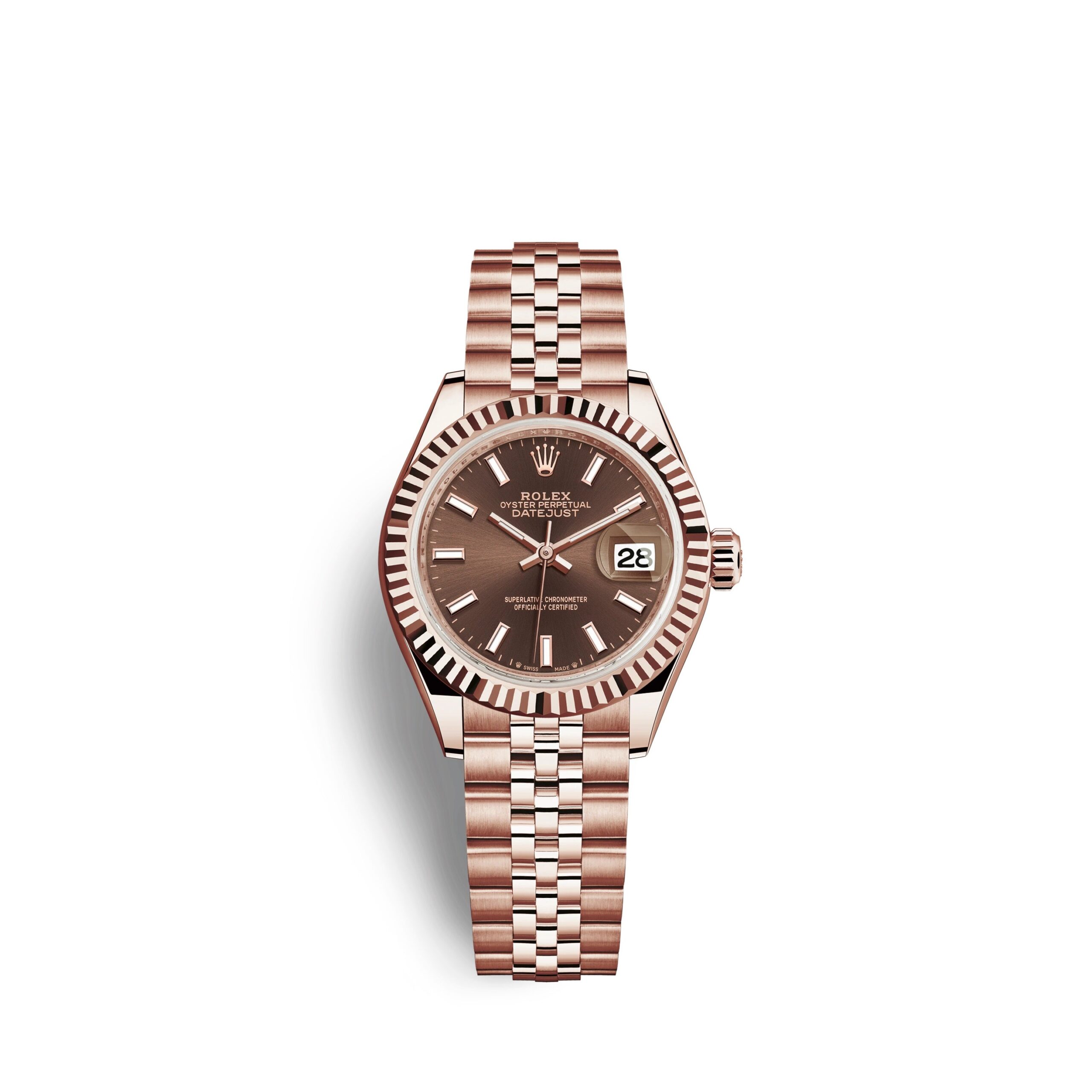 Rolex Lady-Datejust 28, 18k Everose Gold, Ref# 279175-0008 1:1