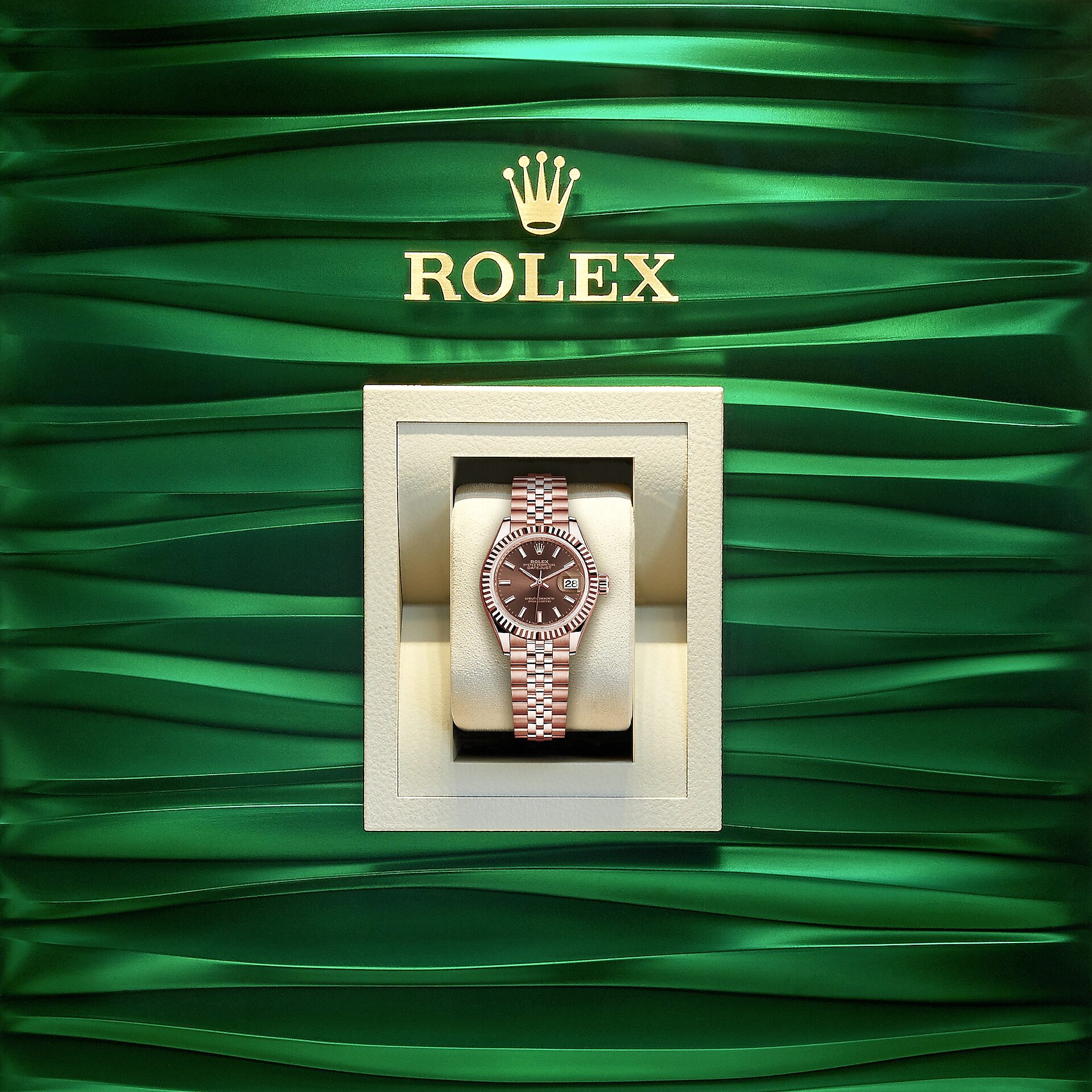 Rolex Lady-Datejust 28, 18k Everose Gold, Ref# 279175-0008 1:1 - Image 5