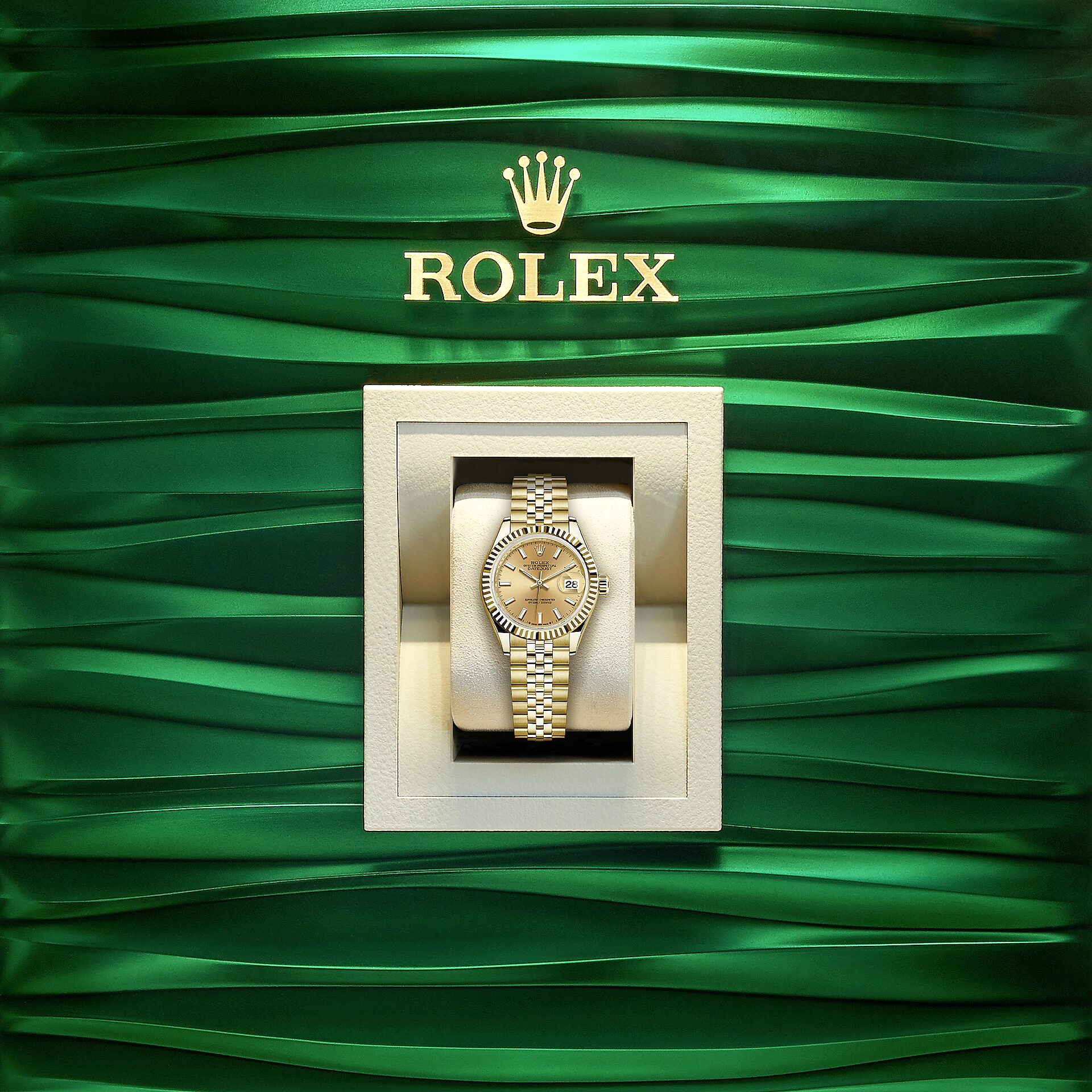 Rolex Lady-Datejust 28, 18k Yellow Gold, Ref# 279178-0003 1:1 - Image 5