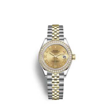 Rolex Lady-Datejust 28, Oystersteel and 18k Yellow Gold, Ref# 279383RBR-0009 1:1