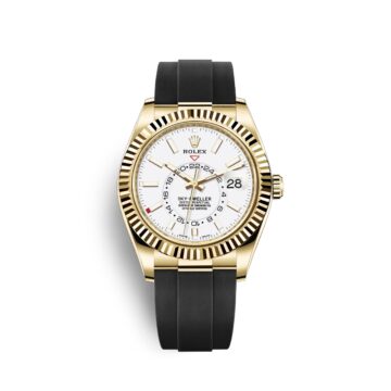 Rolex Sky-Dweller 42mm, 18k Yellow Gold, Oysterflex Ref# 326238-0006 1:1