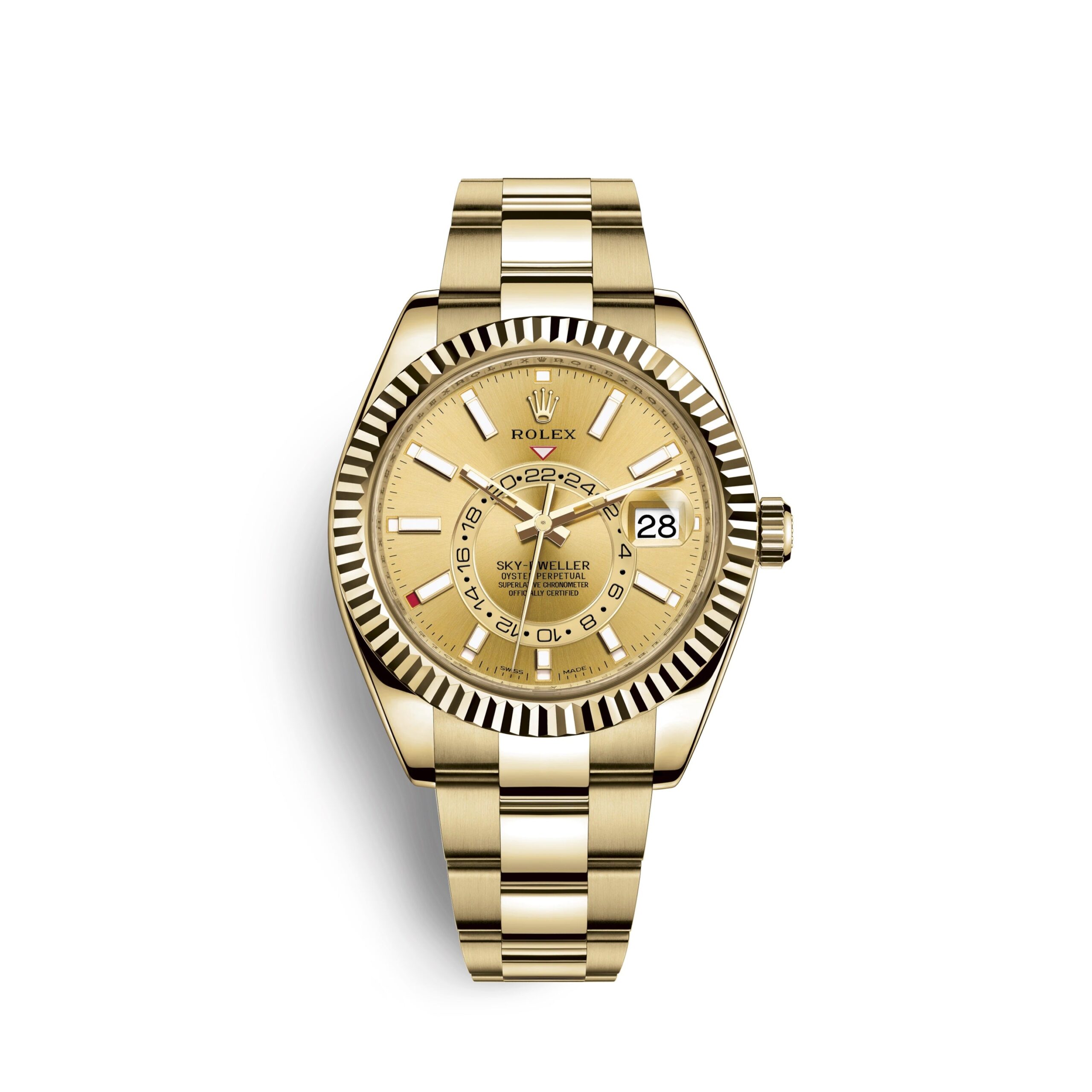 Rolex Sky-Dweller 42mm, 18k Yellow Gold, Ref# 326938-0003 1:1