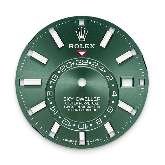 Rolex Sky-Dweller, 42mm, Oystersteel and 18k White Gold, Green, Jubilee, Ref# 336934-0002 1:1 - Image 2