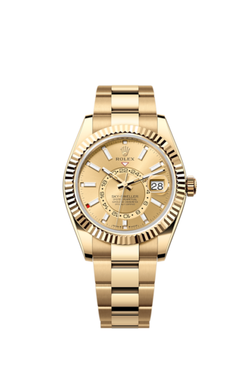 Rolex Sky-Dweller, 42mm, 18k Yellow Gold, Ref# 336938-0001 1:1