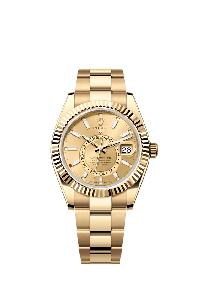 Rolex Sky-Dweller, 42mm, 18k Yellow Gold, Ref# 336938-0001 1:1