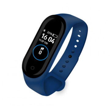 M4 Smart Bracelet, Fitness Tracker Watch with Heart Rate & Activity Monitor – Blue