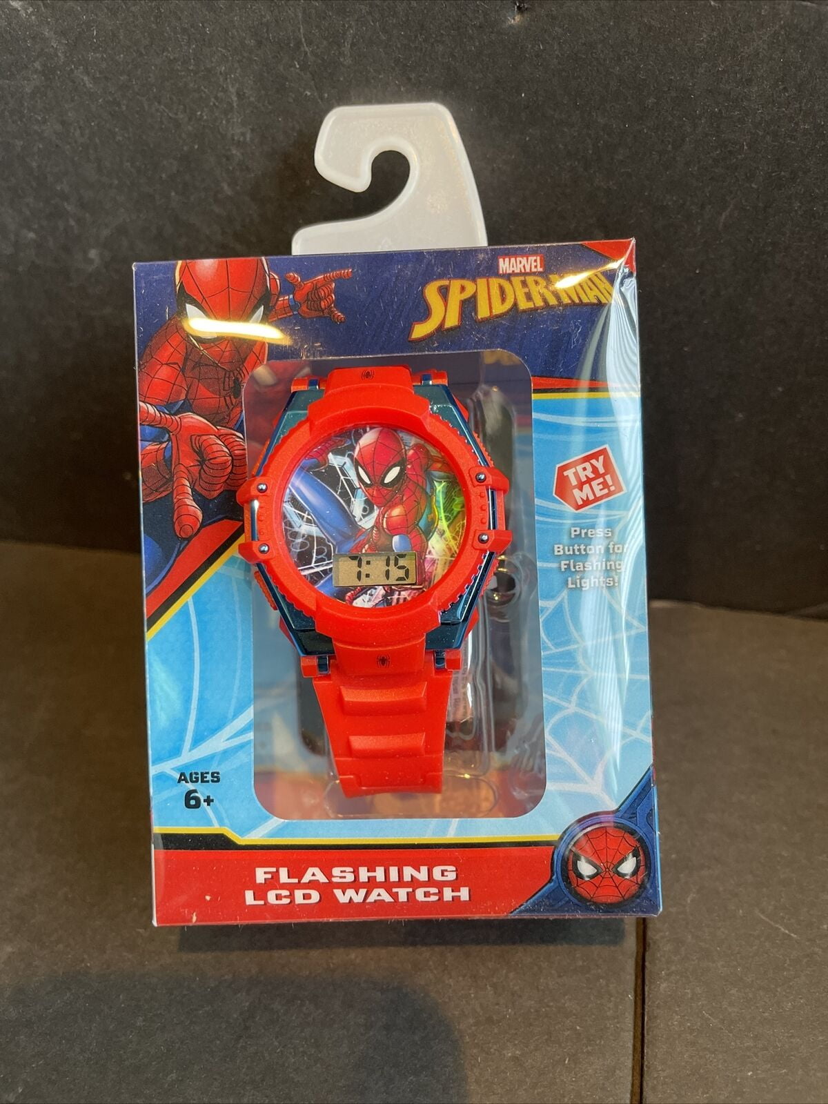 Marvel Spider-Man Flashing LCD Watch with Molded Straps - SPD4625WM - Image 5
