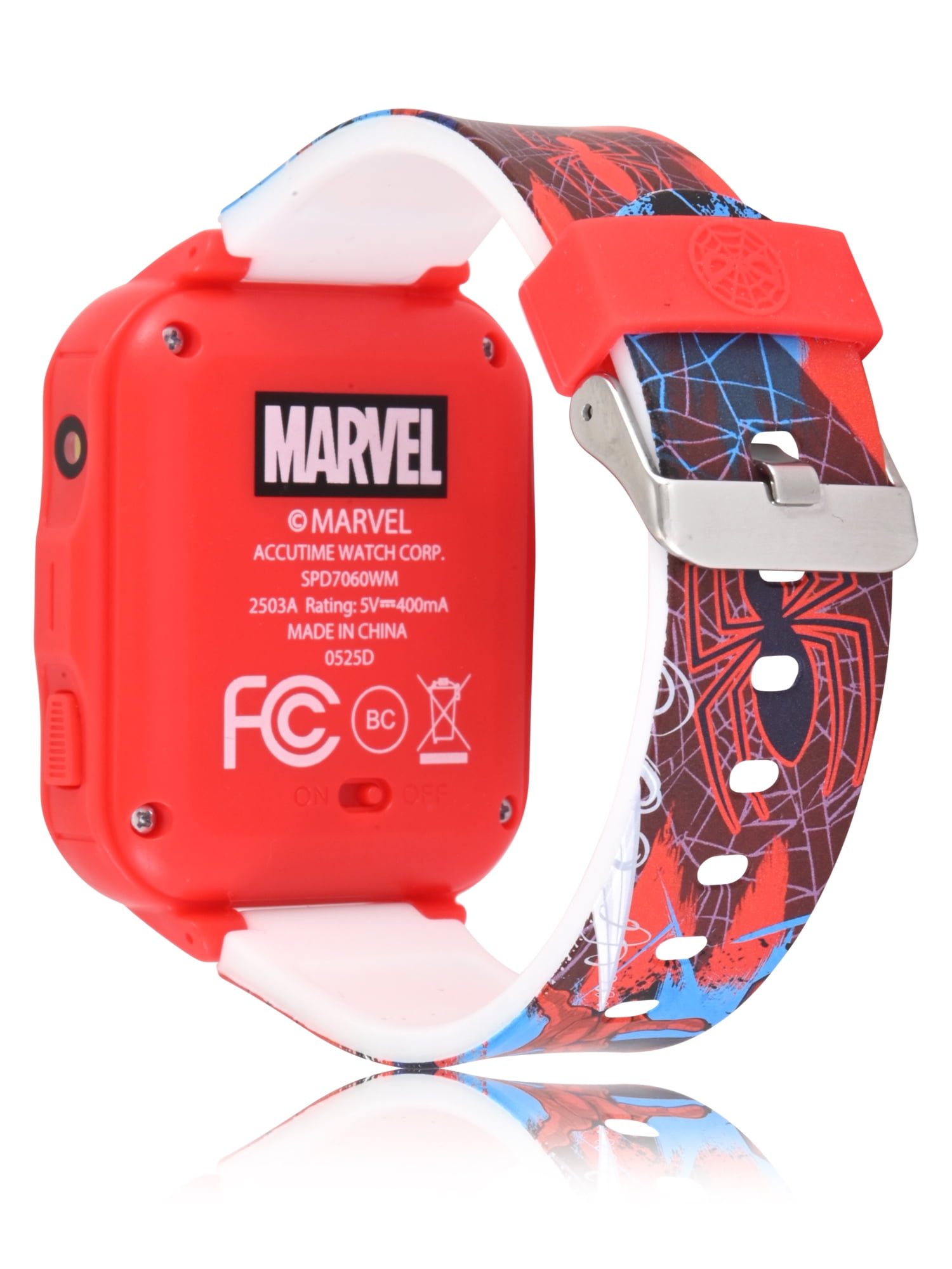 Marvel Spider Man iTime Unisex Touchscreen Smart Watch with Silicone Strap and Red Case 42MM - Image 3