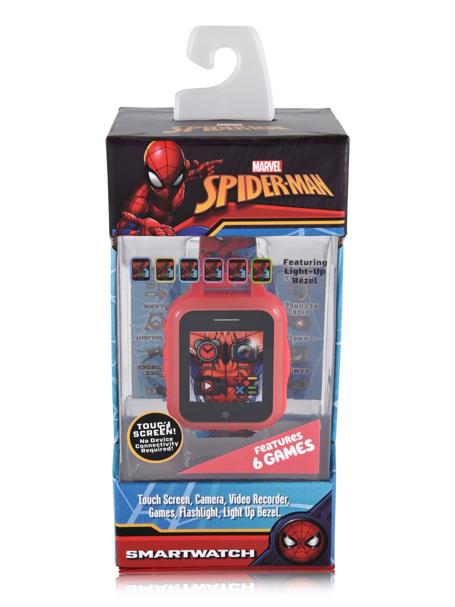 Marvel Spider Man iTime Unisex Touchscreen Smart Watch with Silicone Strap and Red Case 42MM - Image 5