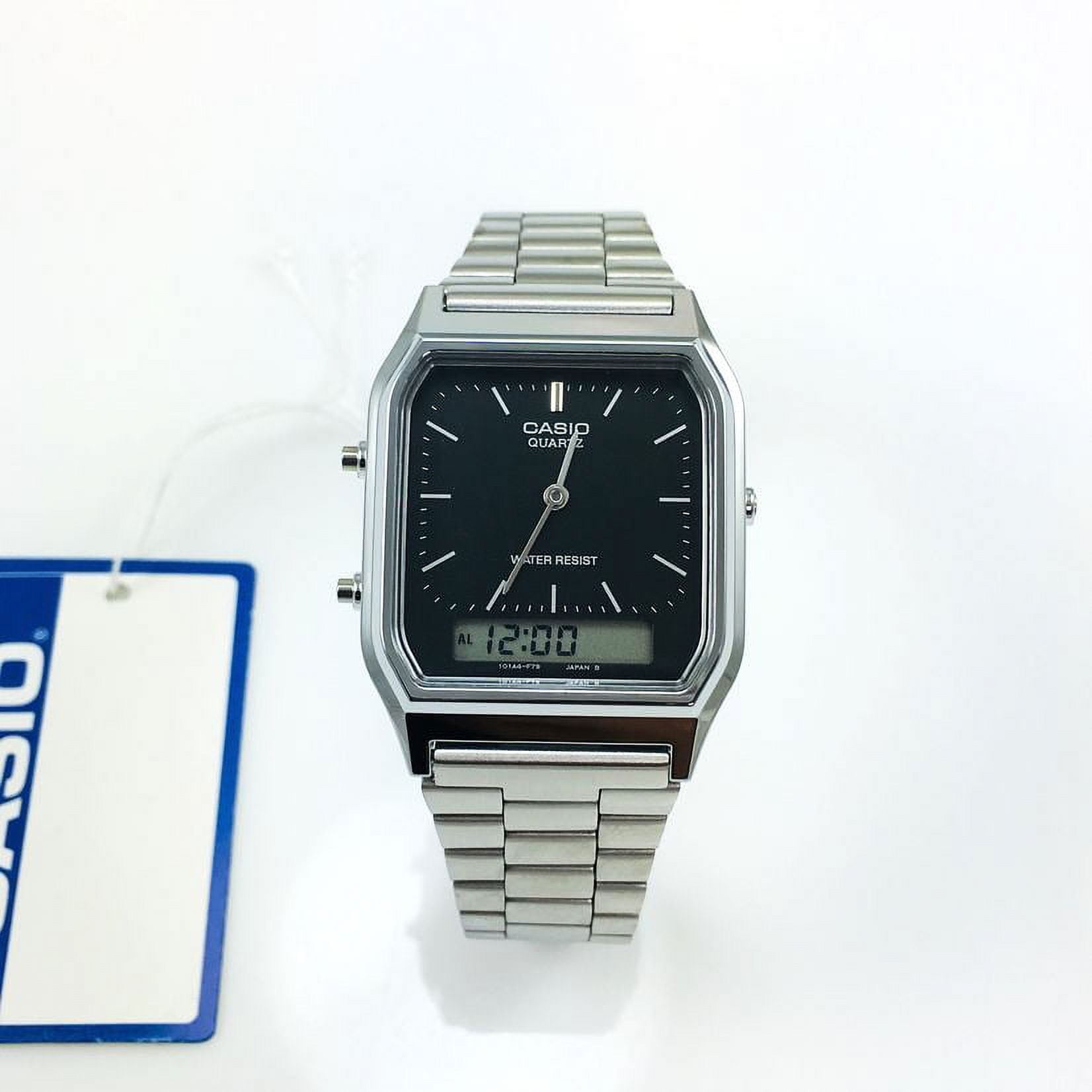 Men's Classic Watch Quartz Mineral Crystal AQ-230A-1D - Image 3