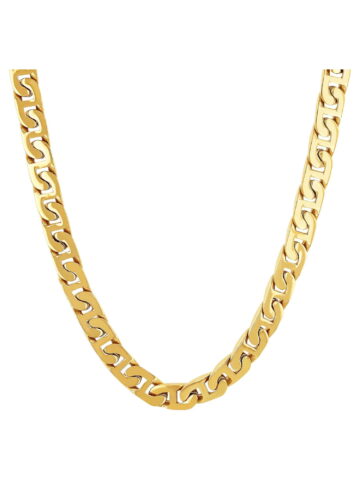 Men's Gold-Tone Stainless Steel Mariner Link 24" Chain - Brilliance Fine Jewelry