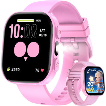 Mingdaln Kids Smart Watch Gift for Age 5-12, 13 Games HD Touch Screen Watches with Music Player Pedometer Flashlight 12/24 hr Educational Toys Birthday Gifts for Ages 7 8 9 10