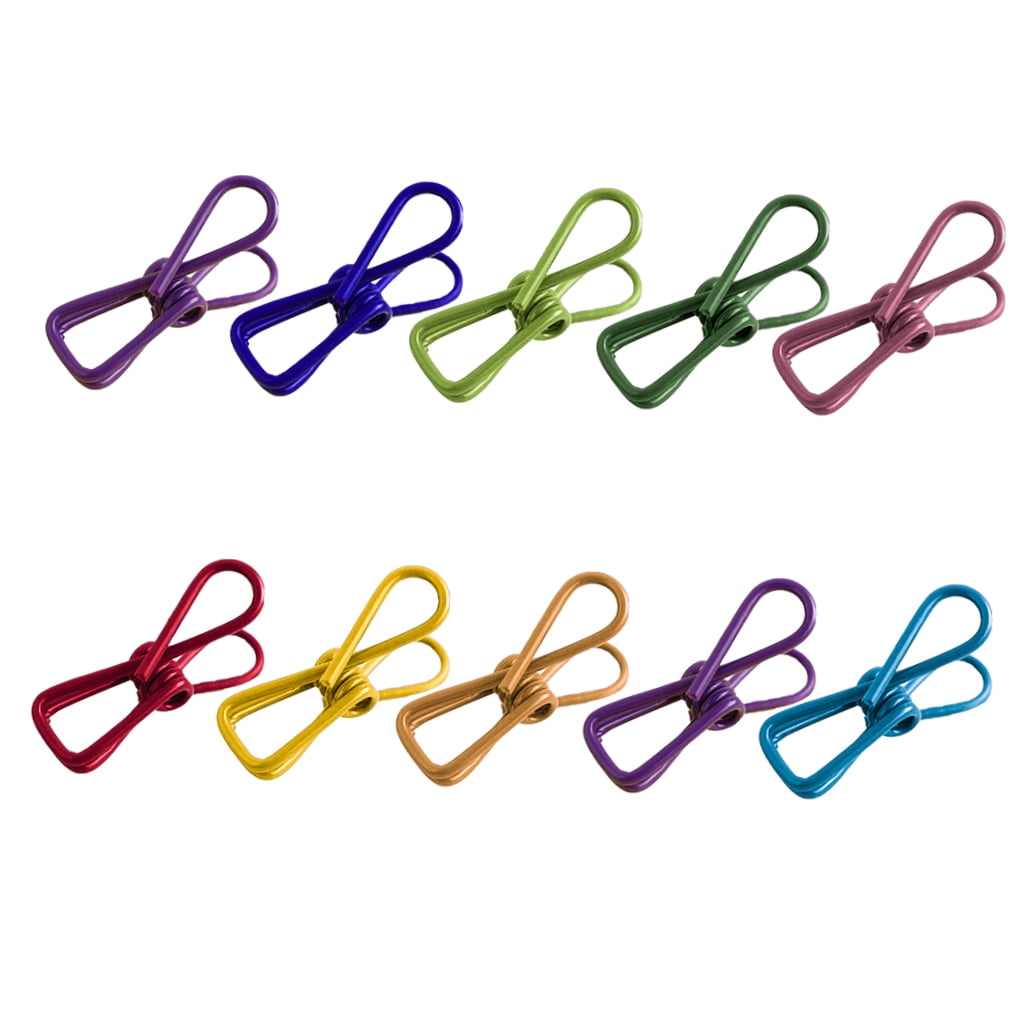 Mobutofu 50-Pack Colorful Windproof Clothes Pins with Gear Design, Laundry Clips for Home and Outdoor Use - Image 3