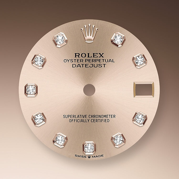 Rolex Datejust 31, Oystersteel, 18kt Everose Gold and diamonds, Ref# 278381RBR-0024 1:1 - Image 2