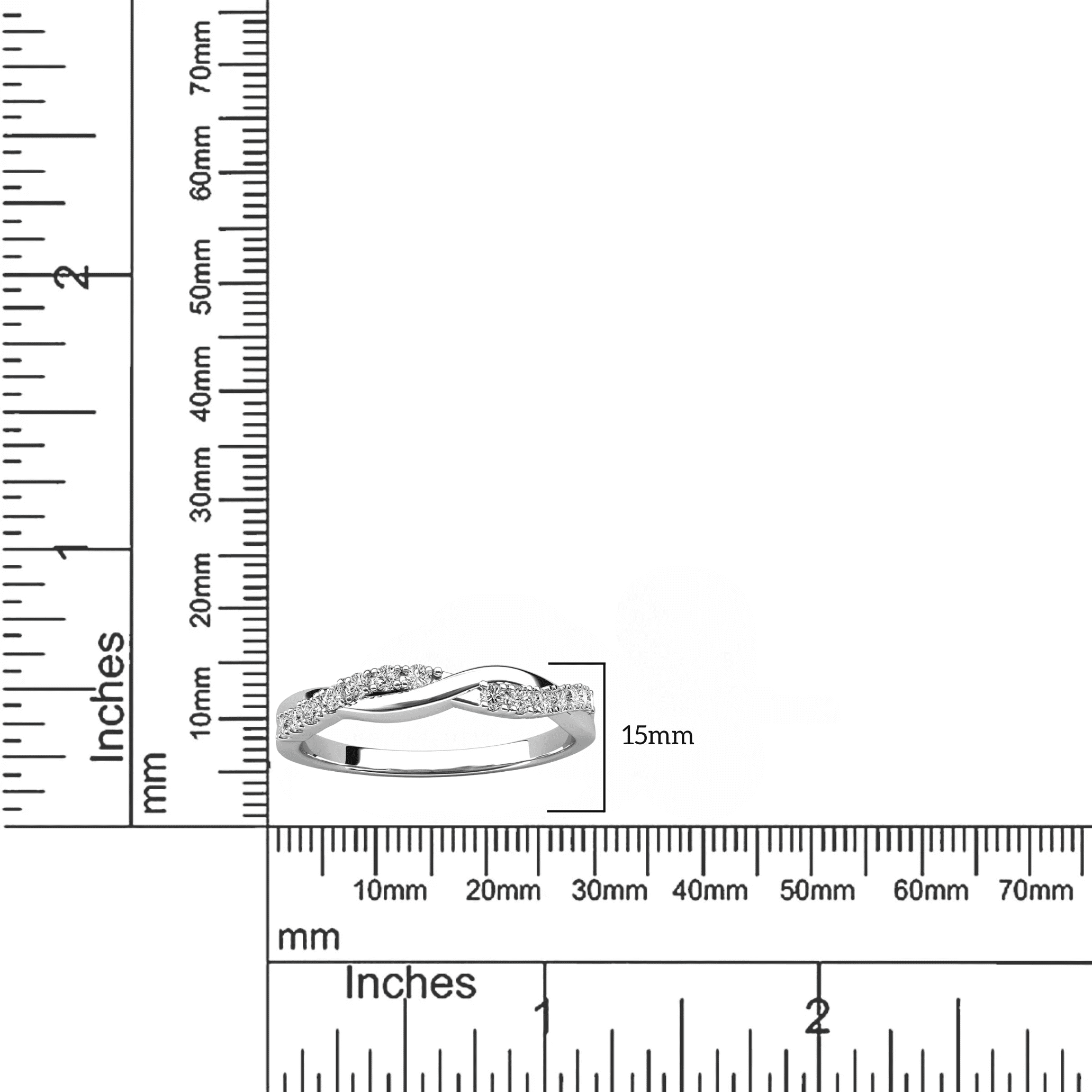 Moissanite by Cate & Chloe Avery 925 Sterling Silver Promise Ring 0.21TCW for Women, Gift for Her - Image 3
