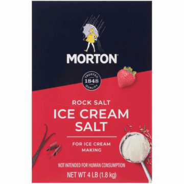 Morton Rock Salt for Ice Cream Making, 4 Pound Box
