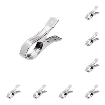 Multi Functional Stainless Steel Drying Clamp, Windproof Laundry Clips For Clothes And Quilt, Creative Fixed Household Hanger Tool (Multicolor ,30pcs)