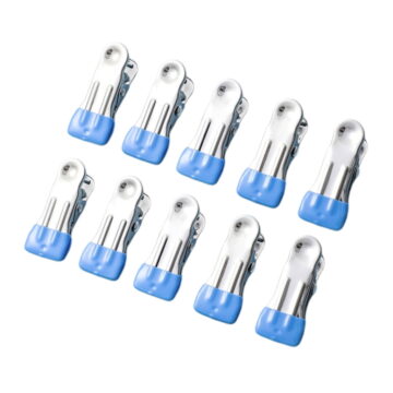 Oasiva 10 Pieces Beach Towel Pegs Stainless Steel Heavy Duty Clothes Pins Clothespins for Poolside Camping and Outdoor Use