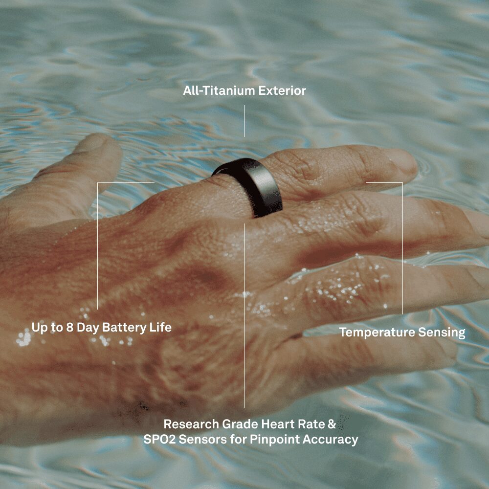 Oura Ring 4, Silver, Size 9, Smart Wearable, Sleep, Fitness & Heart Rate Tracker, 8-Day Battery (Size Before You Buy) - Image 5