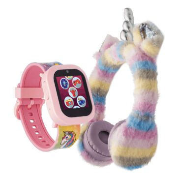 PlayZoom Girls V3 Pink Blue Unicorn with Bluetooth Headphone Set