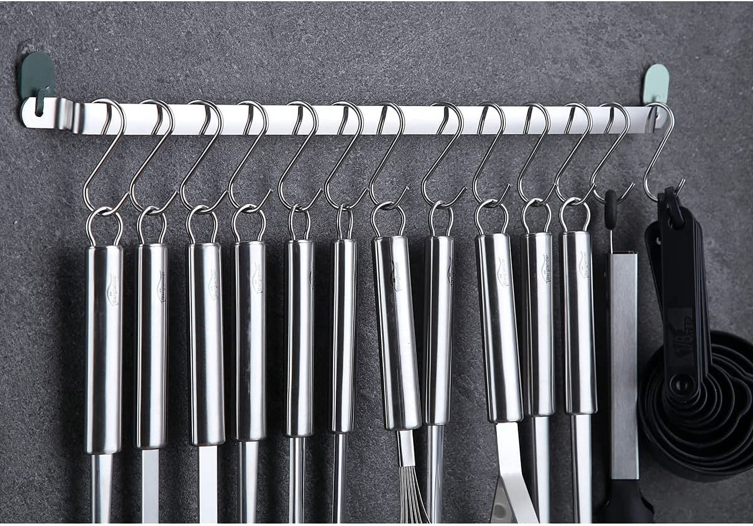 ReaNea Kitchen Utensils Set 37 Pieces, Stainless Steel Cooking Utensils Set, Kitchen Gadgets Cookwarewith Hooks For Hanging Kitchen Tool Set - Image 5