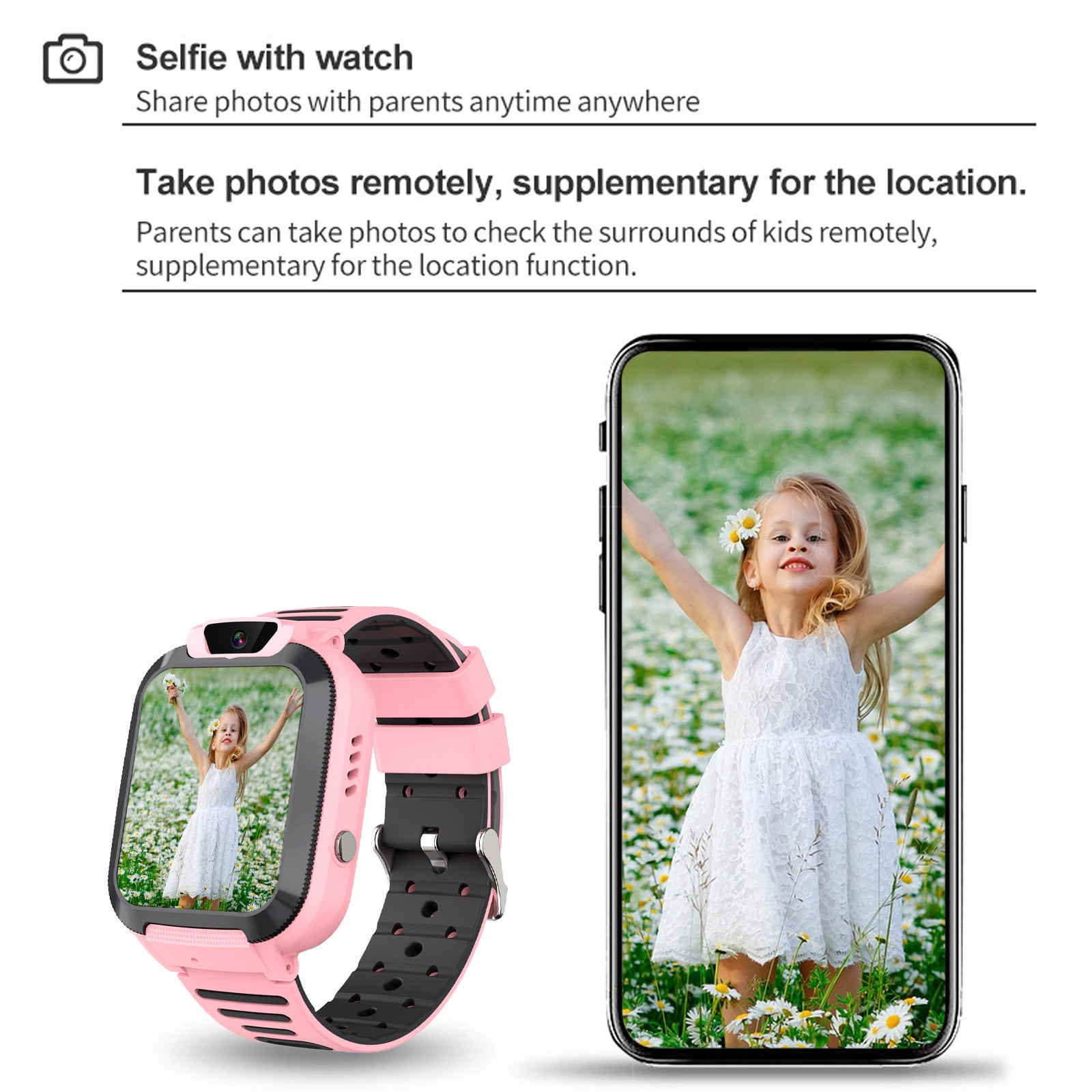 RnemiTe-amo Kids Smart Watchs Boys Girls ,Smart Watch for Kids Toys with Games Camera Music Player Alarm Clock Calculator Kids Girls Watch Gift for 4-12 Year Old Boys Girls - Image 4