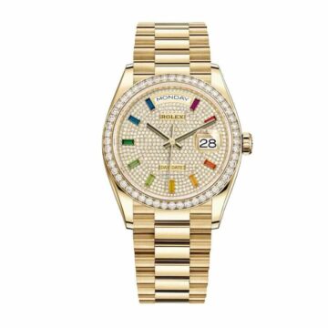 Rolex Day-Date 128348RBR “Pave Diamond Dial” Perfect Edition 1:1