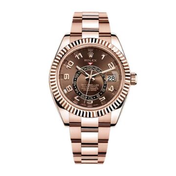 Rolex Sky-Dweller 326935 “Rose Gold Chocolate Dial” Authentic Super 1:1