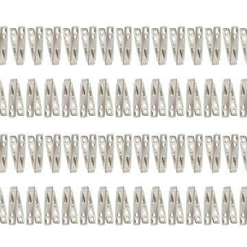 Rulong 60Pcs Stainless Steel Clothes Pins Metal Laundry Clips With Storage Box For Drying 2x0.39x0.78 Inch