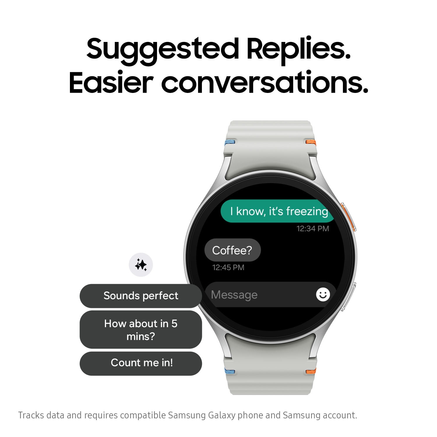 Samsung Galaxy Watch7 40mm Bluetooth and Wifi Aluminum Smart Watch, Cream - Image 4