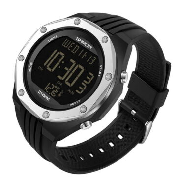 Sanda New Fashion Military Men's Watches Body Temperature Monitor 50m Waterproof Sports Watch Led Electronic Wristwatches 6028 - Digital Wristwatches