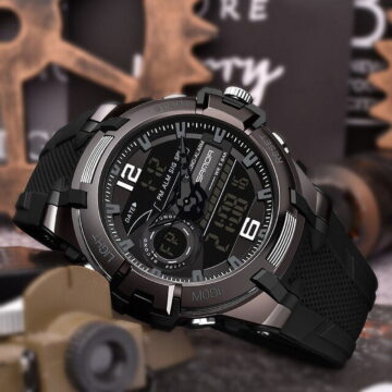 Sanda Top Brand Dual Display Wrist Watch Men Watches Sports Watch For Men Clock Military Wristwatch Outdoor 5atm Waterproof Hour - Quartz Wristwatches