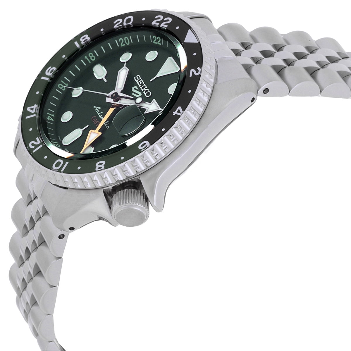 Seiko 5 Sports SKX GMT Sprite Bezel Automatic Green Dial Men's Watch SSK035 - Image 2