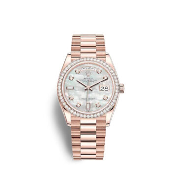 Rolex Day-Date 36 Everose gold Ref# 128345RBR-0028 1:1
